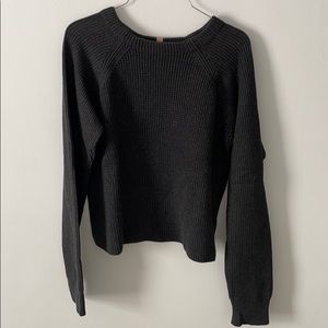 Heather black sweater